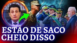 Bastidores do exército  A tropa está de saco cheio disso