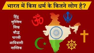 भारत मे किस धर्म के कितने लोग है / भारत मे कुल कितने धर्म है / How Many Religions Are There In India