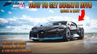 Forza Horizon 4 - How to get Bugatti Divo Quick & Easy | Bugatti Divo Unlock Forza Horizon 4