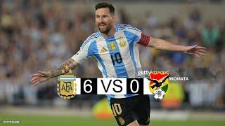 Argentina vs Bolivia  | 6-0 | extended highlights and Goals | world cup qualifier 2026