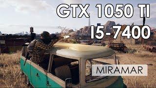 PUBG | GTX 1050 Ti + i5-7400 | Comfortable Settings | Miramar Map | 1080p