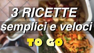 Ricette SANE, SEMPLICI e VELOCI per PRANZI FUORI CASA | FC