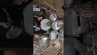 DW Design Acrylic Drum Kit Jake Lovejoy Warm Up Overhead View