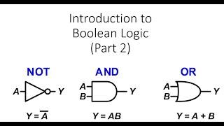 Introduction to Boolean Logic (2 of 2) - NOT, AND and OR