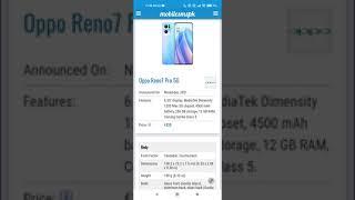 Oppo Reno7 Pro 5G Specs