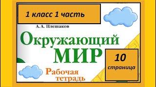 Окружающий мир 1 класс Что у нас над головой? Страница 10