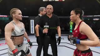 Valentina Shevchenko vs Zhang Weili UFC 4 gameplay