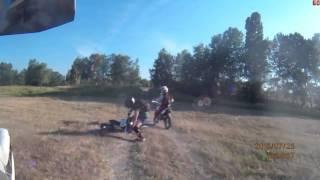 Падение на питбайке / Pitbike Fail