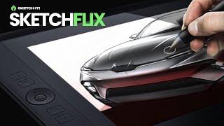 SketchFLIX - 062 | How to render a SEDAN in Photoshop