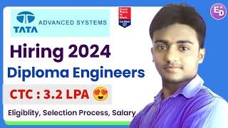 TATA GROUP is Hiring 2024। Diploma. Engineer Trainee। Freshers। CTC : 3.2 LPA। Latest Jobs 2024