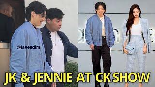 OMG Jungkook & Jennie at Calvin Klein Fashion Show in LA! JK & Jennie at CK Event BTS jimin jhope