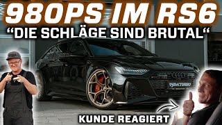 DAS HAT ER NICHT ERWARTET - 980PS im RS6 C8 ZU HEFTIG? Abgasanlage, Downpipes, Upgradeturbo RS6/RS7