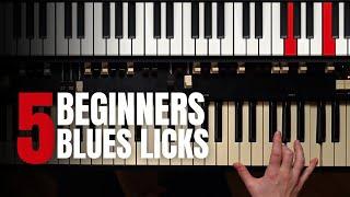 5 EASY Hammond Organ Blues Licks for Beginners