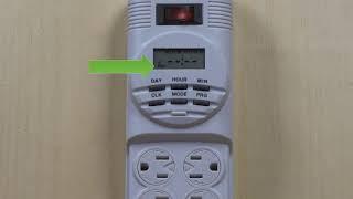 Programming #38-972 Power Strip with Timer