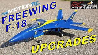 FREEWING / MotionRC F-18 90MM Upgrades video By: RCINFORMER