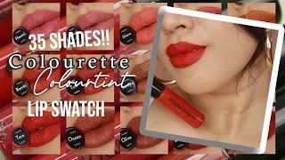 (UPDATED) 35 Shades of Colourette Colourtints Lip Swatches  LUNA