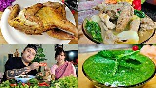 Syrwa Syiar Khasi + Pudina Chutney || Local Chicken Stew Recipe || Husband Wife️