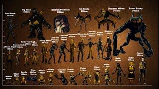 Bendy and the Dark Revival HEIGHT COMPARISON | BATDR BATIM Height Comparison