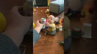 Adorable Baby Toasting With His Mama | Cuteness Baby #short