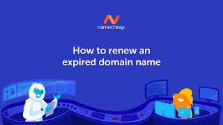 How to renew an expired domain name