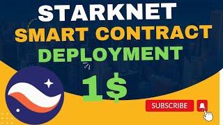 STARKNET SMART CONTRACT DEPLOYMENT NEW WAY | JUST PAY 1$ FEE #starknet #airdrop