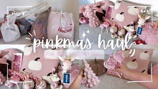 PINKMAS HAUL ️🩰🪞️ JACKPOT FINDS #AT HOME, #HOMEGOODS, #MARSHALLS, #T.J.MAXX, & #WALMART ️#haul