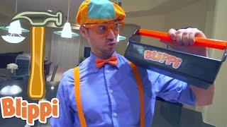 Blippi Learns How To Fix Things | Blippi | Learn With Blippi | Funny Videos & Songs