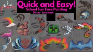 Quick & Easy Face Painting For School Fairs/ Church Events  ~ Arielpaints