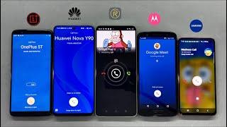 Meet, Zangi, Fake Incoming Call OnePlus 5T + Samsung S10e + Realme C67 + Motorola 1S + Huawei NY90