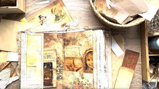 #journal | Vintage Christmas Journal Progress Ep 3 | #christmascraftoff24