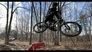 **INSANE MTB WHIPS OFF A HUGE RAMP**BATH STREET-RIDING POV'S**