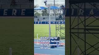 Anchor leg by Shereka Jackson Miramar track meet 2025 #subscribe
