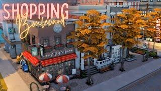 Шопинг бульвар│Строительство│Shopping Boulevard│SpeedBuild [The Sims 4]