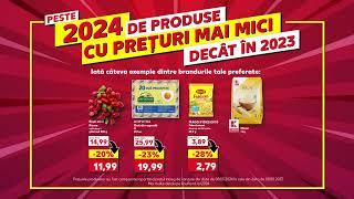 Peste 2024 de produse cu prețuri mai mici decât în 2023 | Kaufland