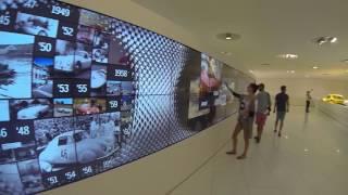 Interactive Video Wall in Porsche Museum Stuttgart