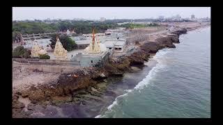 Porbandar Chopati Drone View | Porbandar Beach Gujarat