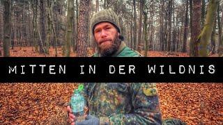 MITTEN IN DER WILDNIS | ÜBERNACHTEN IM WALD MIT YOUTUBERN | BEI - 5°C IM FREIEN