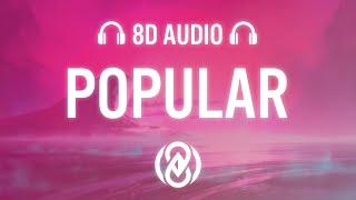 The Weeknd, Madonna, Playboi Carti - Popular (Lyrics) | 8D Audio 