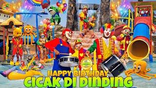 NEW 2024 ‼️ BIRTHDAY SONG LYRICS - ONDEL ONDEL DAN BADUT LUCU JOGET LAGU CICAK DI DINDING TERBARU