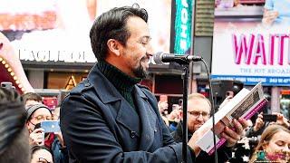 Lin-Manuel Miranda reads from Stephen Sondheim's "Look, I Made A Hat" at "Sunday" for Sondheim