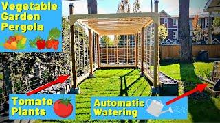 Building another DIY Self-Watering Vegetable Pergola - Automatic Watering with Melnor Water Timer