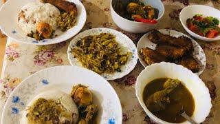 I cooked traditional Bengali dishes for my family||