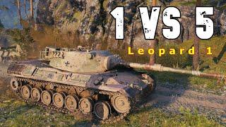 World of Tanks Leopard 1 - 10 Kills 11,2K Damage | 1 VS 5