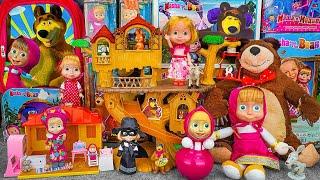 89 Minutes of Satisfying ASMR Unboxing | Adorable Masha and The Bear Tree House & Playground Set