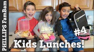 KIDS SCHOOL LUNCH IDEAS #4 | KIDS PACKING THEIR OWN LUNCHES | PHILLIPS FamBam Vlogs