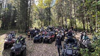 Пермь 30 квадроциклов выехали прокатиться ATV offroad mud aodes stels cfmoto brp сокол #запрудклуб