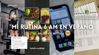 Vlog Productivo - Rutina de Mañana 6 AM en Verano, Batch Cooking, Unboxing & Hábitos Saludables