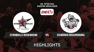 DEL2: Starbulls Rosenheim vs. Eisbären Regensburg I Highlights - 28. Spieltag | SDTV Eishockey