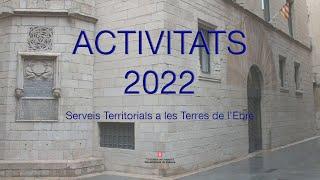 Activitats del Departament de Cultura a les Terres de l'Ebre - 2022