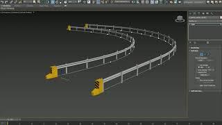 Road Barriers with 3ds Max's new Array modifier